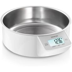 Digital Kitchen Scale 5Kg with Bowl 1lt Sencor SKS 4030WH LCD Display and Touch Buttons White