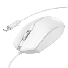 Wired Gaming Mouse Hoco GM37 Wonderful 4 Buttons with Lighting 2400 DPI White