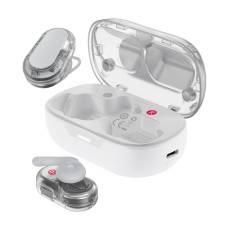 Wireless Earphones Hands Free Acefast FA003 TWS v5.3 550mAh 8hr Working Time with 4-Mic ENC Technology IPX4 Wireless Charging White