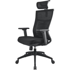 Office Chair Yenkee YGC 500BK FISHBONE Black Mesh and Back Support Max. Weight 120kg