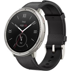 Smartwatch Amazfit Active 2 (Round Premium) 1.32" AMOLED GPS NFC 5 ATM Call Version Black Leather Strap