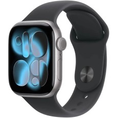 Apple Watch Series 11 5G (2025) Aluminum 42mm GPS eSIM NFC IP6X Aluminum Case Space Grey with Black Sport Band