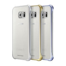 Case Faceplate Samsung Clear Cover EF-QG920BKEGCN for SM-G920F Galaxy S6 Black - Gold - Silver