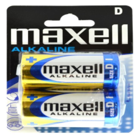 Alkaline Battery Maxell LR20 size D Pcs. 2