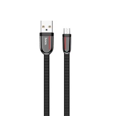 Data Cord Cable Hoco U74 Grand USB to Micro USB Fast Charging 2.4A 1.2m Black