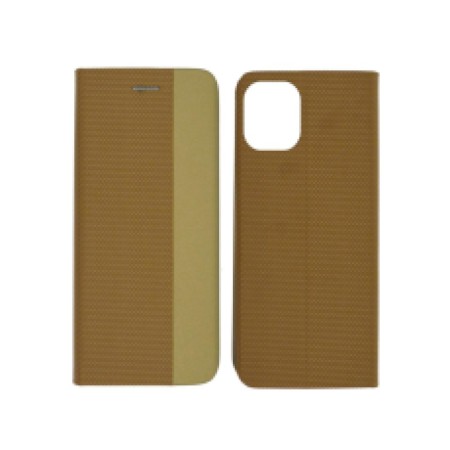 Book Case Ancus Magnetic Canvas for Apple iPhone 11 Pro TPU Gold