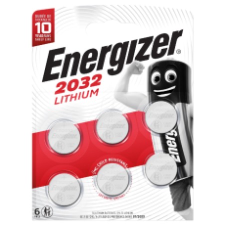 Buttoncell Lithium Energizer CR2032 Pcs. 6