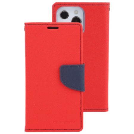 Book Case Goospery Fancy Diary for Apple iPhone 13/ iPhone 14 Red - Navy