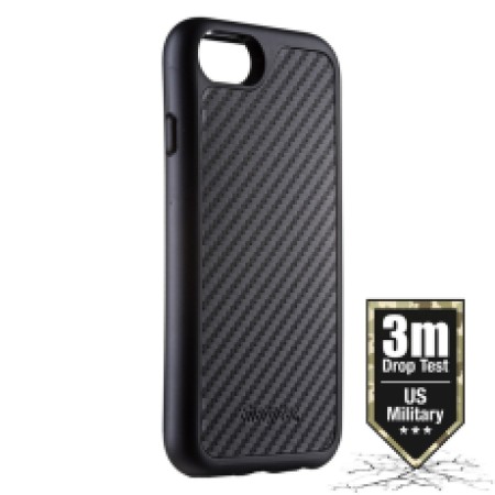 Case Shockproof Carbon  Energizer Certified with a Drop Test 3 Meter  for Apple iPhone 7 / 8 / SE (2020) Black