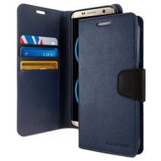 Book Case Goospery Sonata Diary Case for Apple iPhone 13 Pro Max Navy-Black