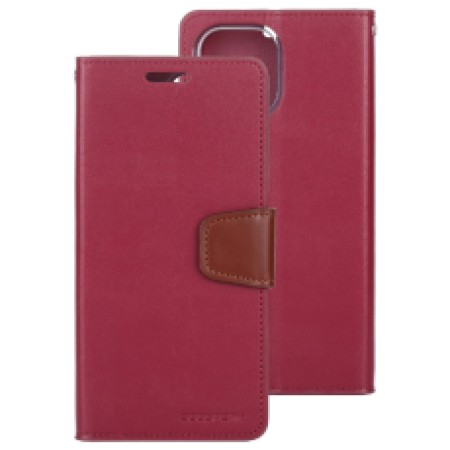 Book Case Goospery Sonata Diary Case for Apple iPhone 12/12 Pro Bordeaux