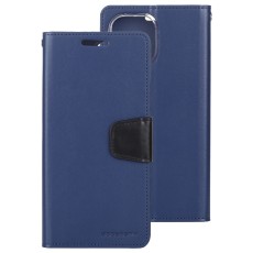 Book Case Goospery Sonata Diary Case for Apple iPhone 12/12 Pro Navy-Black