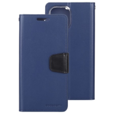 Book Case Goospery Sonata Diary Case for Apple iPhone 12 Pro Max Navy-Black