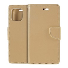 Book Case Goospery Bravo Diary for Apple iPhone 12 Pro Max Gold