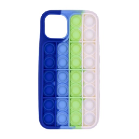 TPU Case Ancus TPU Pop It for Apple iPhone 13/ iPhone 14 Blue Light Blue Green White