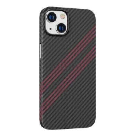 Case Hoco Slim Kevlar Texture for Apple iPhone 14 Black Red