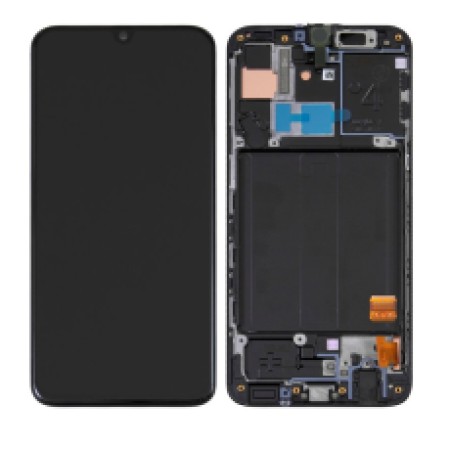 LCD & Digitizer Samsung SM-A405 Galaxy A40 Black OEM with Frame