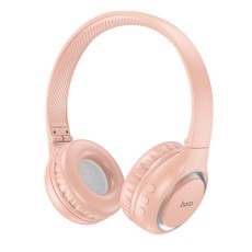 Wireless Stereo Headphone Hoco W41 Charm V5.3 200mAh with Micro SD, AUX port and Control Buttons Pink