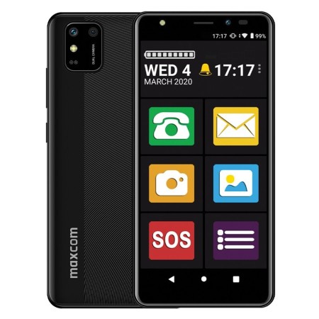 Maxcom MS554 Smartphone (Dual Sim) LTE 5.5" Android 2GB/32GB Black with Case