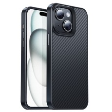 Case Hoco Premium Series AS7 Kevlar Magnetic Mag-charge and Slim for Apple iPhone 15 MagSafe Black