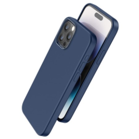 Case Hoco Magnetic Series Liquid Silicone with MagSafe for Apple iPhone 15 Pro Max Blue