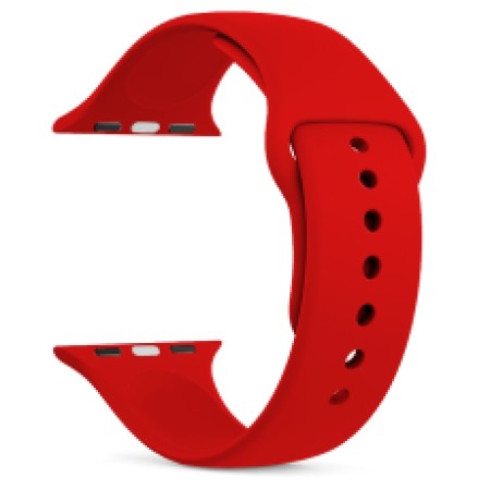 Watchband Noozy 42/44/45/49mm for Apple Watch 1/2/3/4/5/6/7/8/9/se/ultra 1/ultra 2 Red Silicon Band