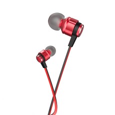 Hands Free Hoco M85 Platinum Sound Earphones Stereo 3.5mm Deep Bass Red 1.2m