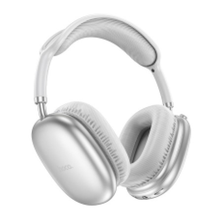 Wireless Stereo Headphone Hoco W35 Air Triumph V5.3 400mAh with Micro SD & AUX Ports and Control Buttons Silver