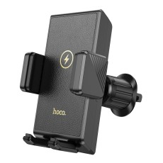 Car Mount Hoco HW21 Precious with Wireless Fast Charger up to 15W USB Black 4.5"-7"