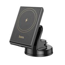 Car Mount Hoco HW20 Precious with Magnetic Wireless Fast Charger up to 15W USB Black 4.5"-7"