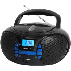 Sencor SPT 2700 BK Wireless Boombox with CD/MP3/USB/BT 5.0 3W