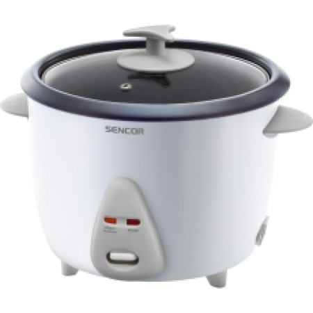 Electric Rice Steamer 1.5lt Stainless Steel Sencor SRM 1500WH White