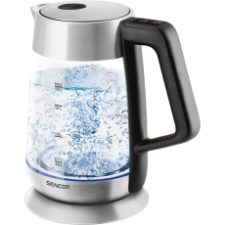 Electric Kettle 2lt with Temperature Selection 2200W Glass Sencor SWK 1890SS Silver