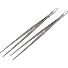 Set of Stainless Steel Kitchen Tongs 2pcs 30cm BBQ Lamart LT5028 Silver