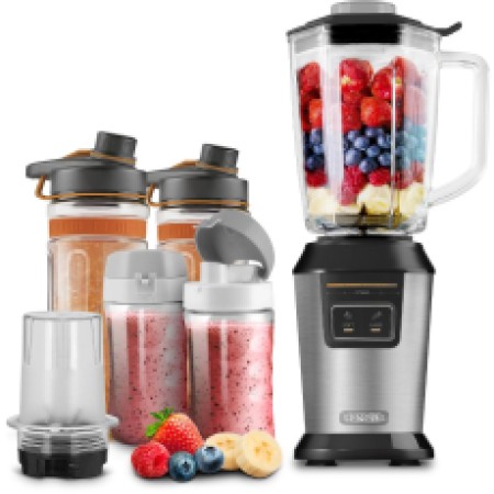 Blender Set Smoothie Maker 600/900ml 800W Sencor SBL 7550SS Silver