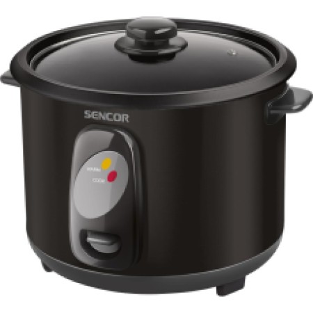 Electric Rice Steamer 1lt Stainless Steel Sencor SRM 1001BK Black