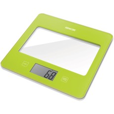 Kitchen Scale 5Kg LCD Screen UltraSlim Glass Sencor SKS 5031GR Green