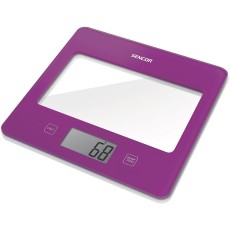 Kitchen Scale 5Kg LCD Screen UltraSlim Glass Sencor SKS 5035VT Purple