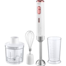 Rechargeable Hand Blender with Stainless Steel Rod 200W Sencor SHB 9000WH White/Pink