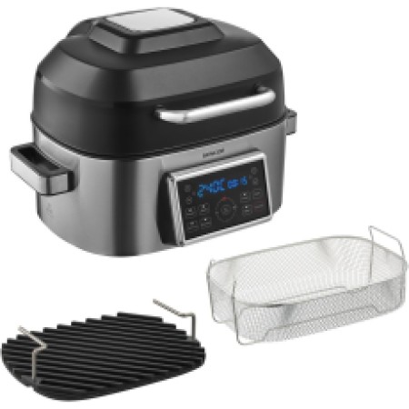 Air Fryer Vita 6 lt with LED Display & Multi-Function Roaster Sencor SBG 8900SS Black/Silver