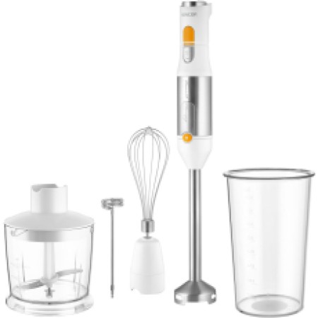 Hand Blender 4 in1 with Stainless Steel Wand 11200W Sencor SHB 6301WH White/Silver