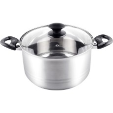 Pot SS24X13,5CM Ø24X13,5cm Volume: 6,1lt Stainless Steel Lamart LTB2413 Silver