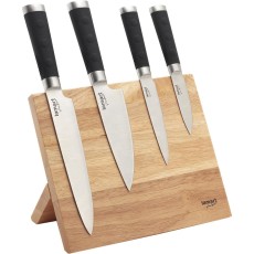 4pc Knife Set with Wooden Magnetic Base Lamart LT2026