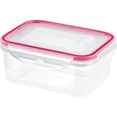 Plastic Food Container with Clip Suitable for Microwave Oven 550ml Lamart LT6007 Transparent