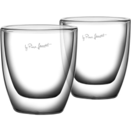 Double Wall Espresso Glass Set 80ml VASO Lamart LT9009 Transparent 2pcs