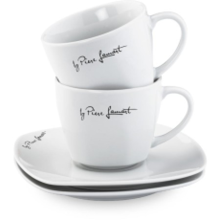 Porcelain Coffee Cup Set 190ml 2pc DINE Lamart LT9016 White