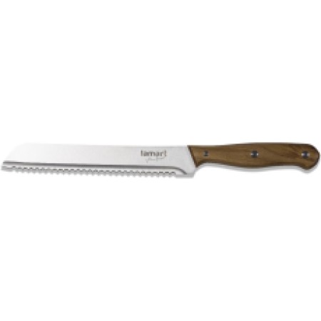 Stainless Steel Bread Knife with Wooden Handle 19cm RENNES Lamart LT2090