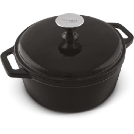 Cast Iron Pot 21.5cm 2.3lt Lamart LT1208 Black