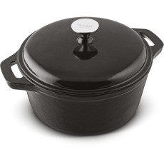 Cast Iron Pot 25.5cm 4.3lt Lamart LT1209 Black