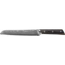 Bread Knife with Pakkawood Handle Stainless Steel 20cm HADO Lamart LT2103 Black